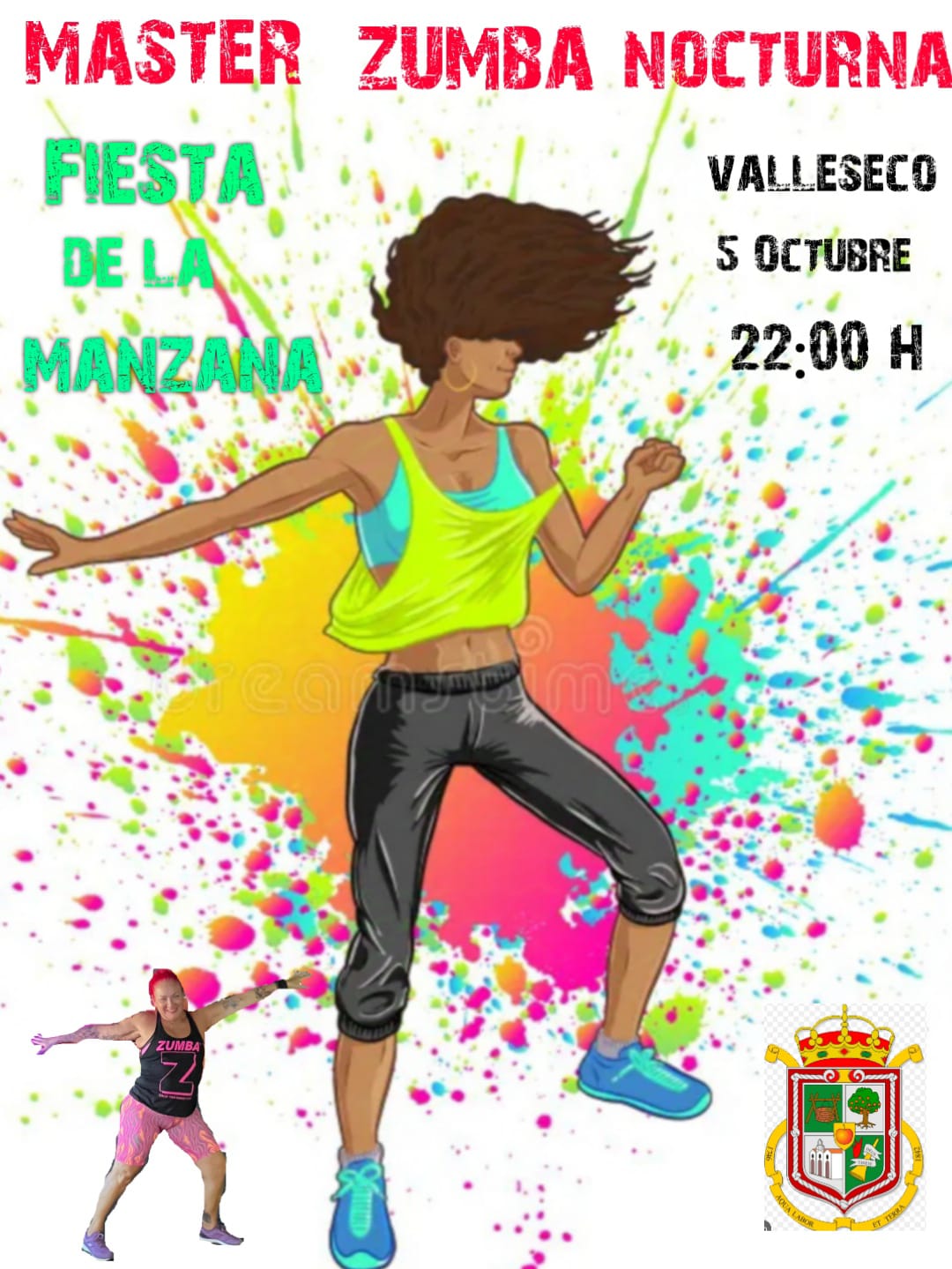 Master zumba nocturna en la festividad de la Manzana