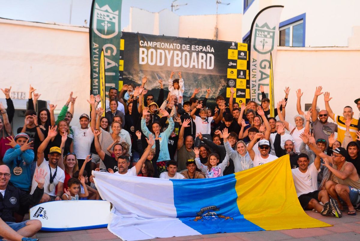 La ola de La Guancha proclama campeones de España absolutos de bodyboard a Carlos Suárez y Alexandra Rinder