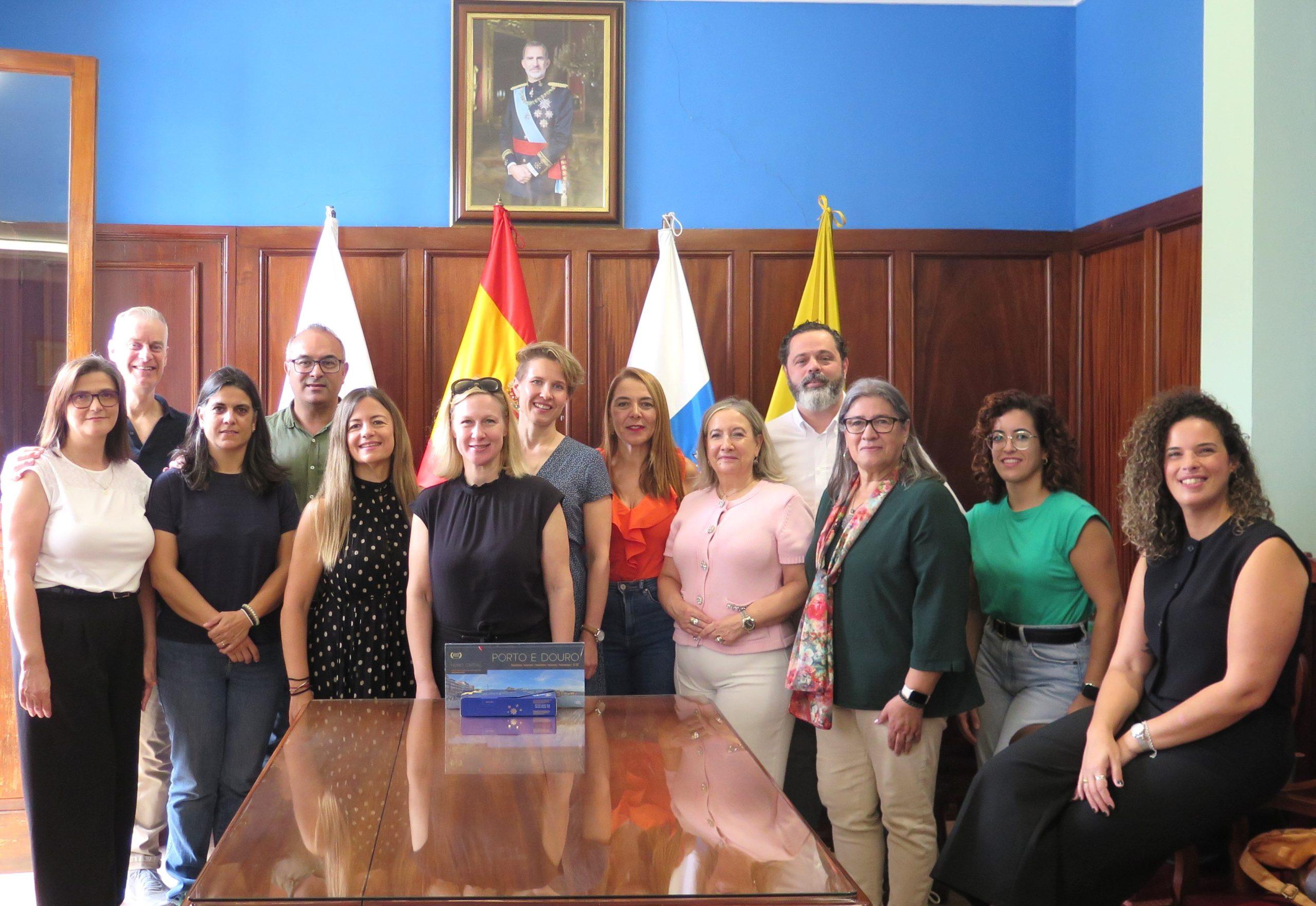 Profesoras de Finlandia y Portugal visitan el municipio  dentro del proyecto Erasmus+ de la Escuela Oficial de Idiomas de Santa María de Guía 