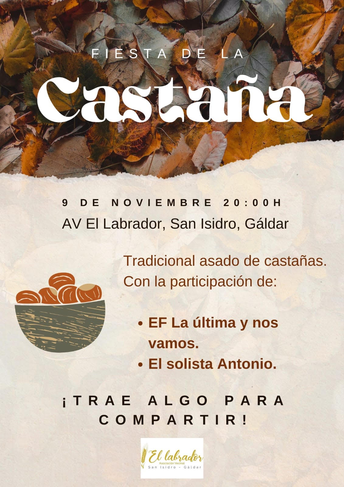 San Isidro celebra este sábado 9 la tradicional fiesta de la castaña