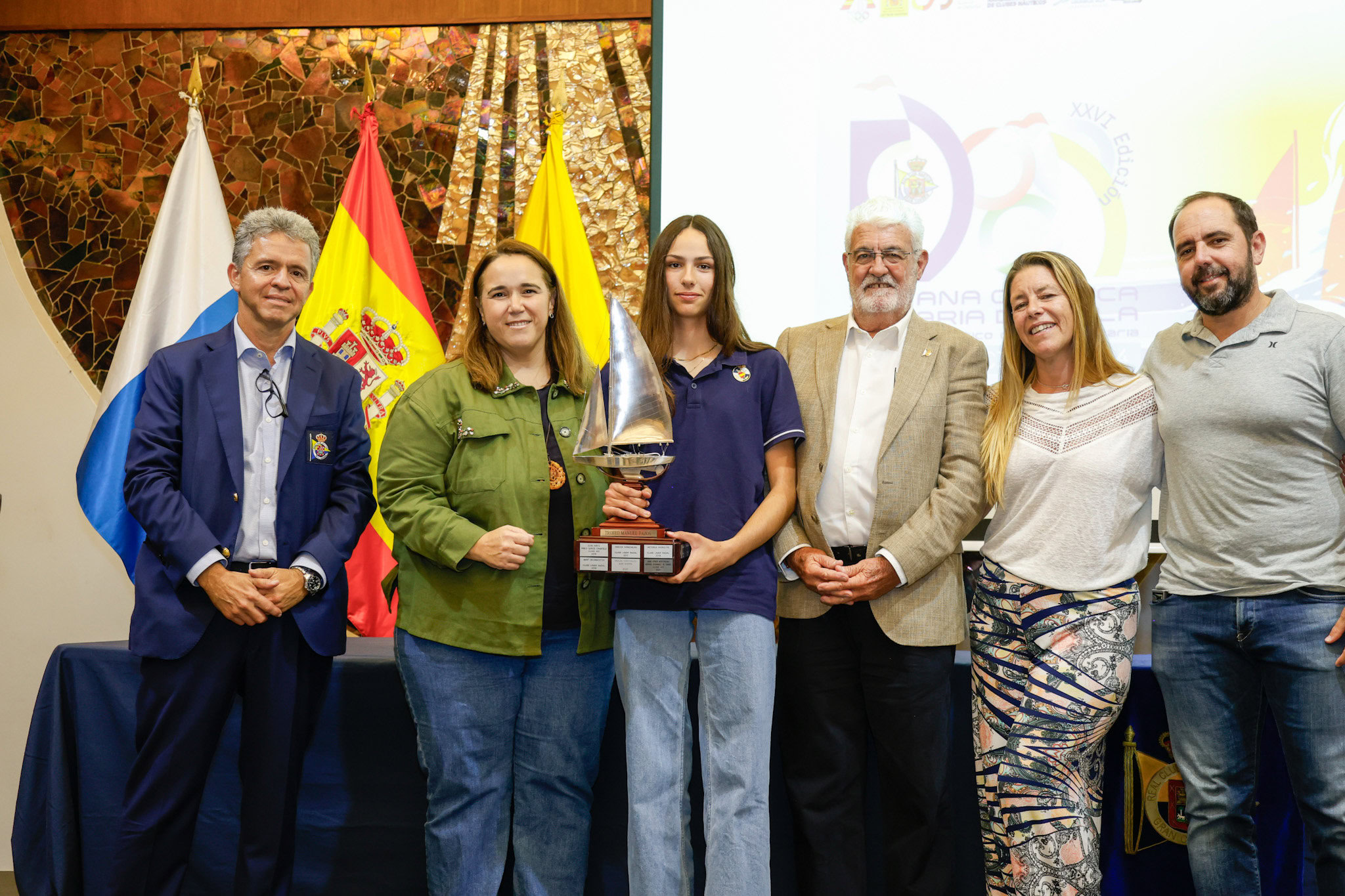 En el Real Club Náutico entrega de Trofeosde la Semana Olímpica Canaria de Vela