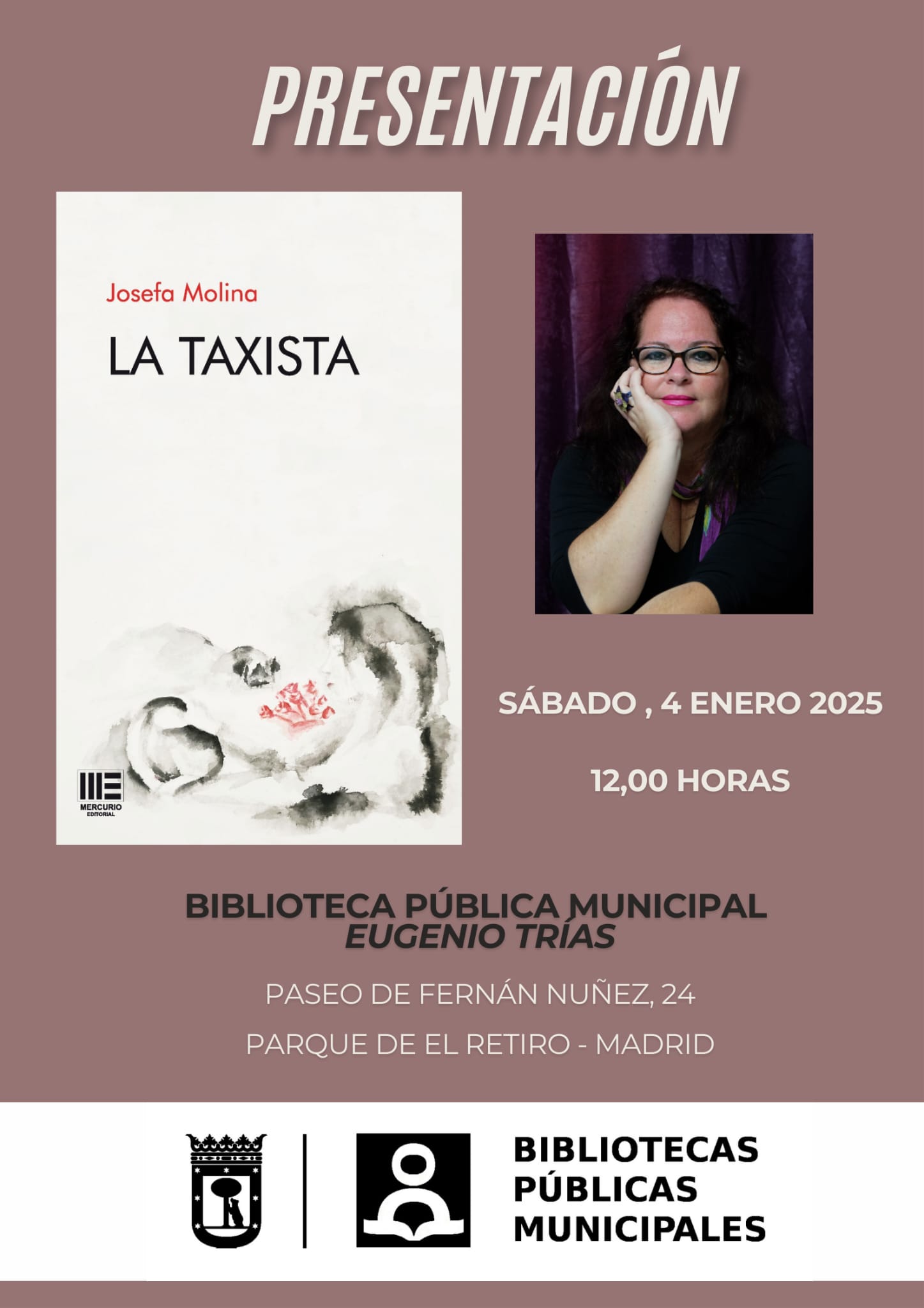 La escritora Josefa Molina lleva a Madrid su última novela ‘La Taxista’