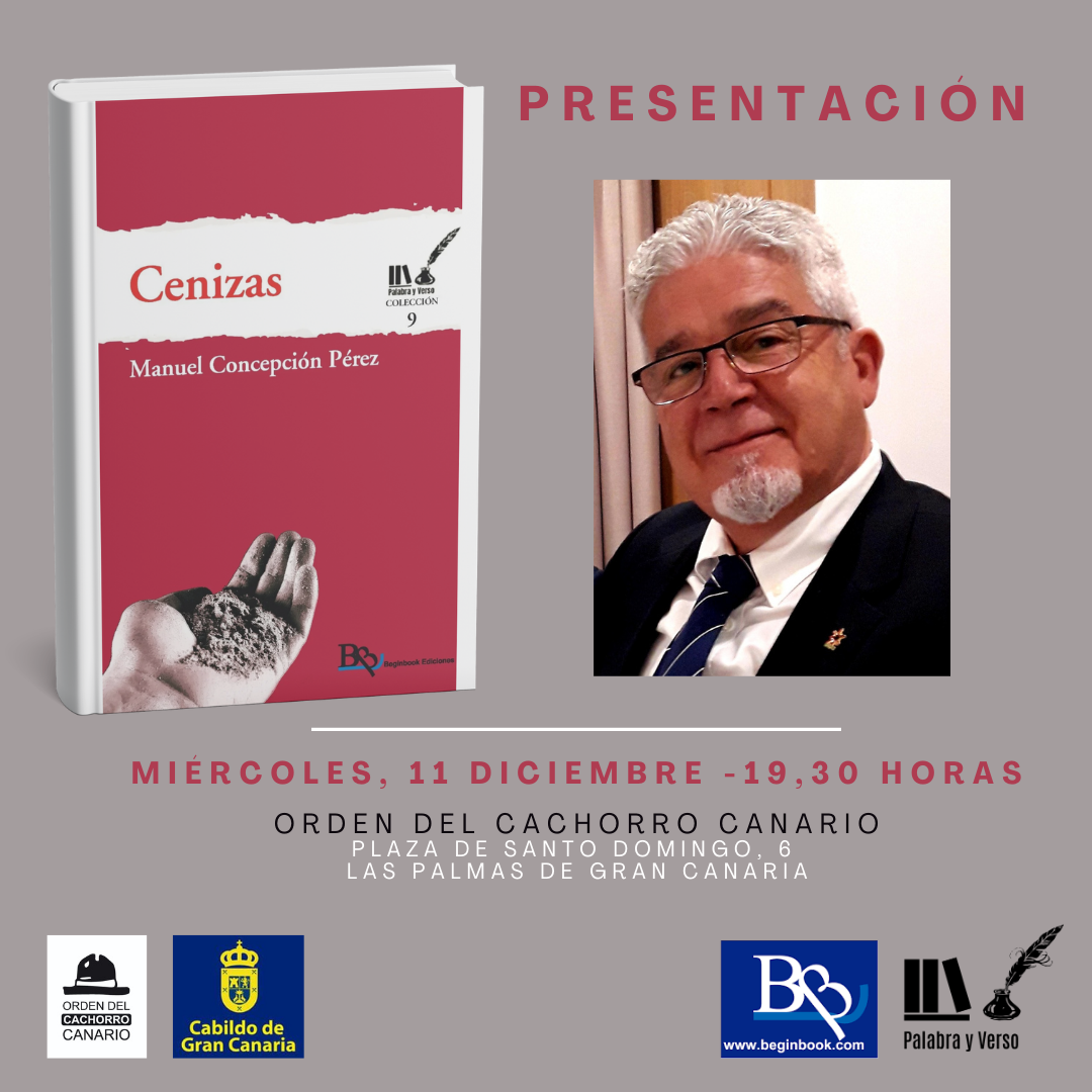 Palabra y Verso presenta ‘Cenizas’, de Manuel Concepción Pérez, novena obra de la colección del colectivo literario