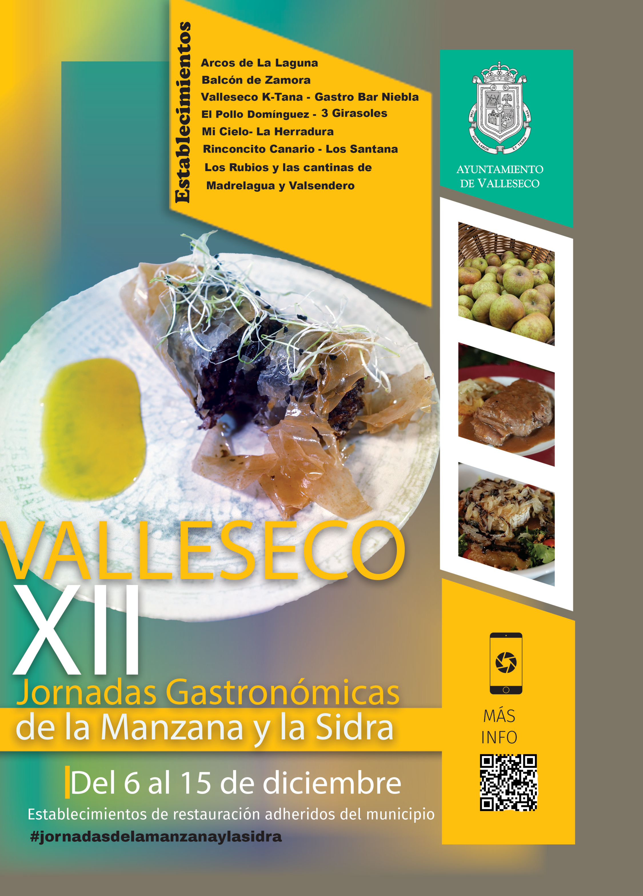 Última semana de las XII Jornadas Gastronómicas de la Manzana y la Sidra de Valleseco