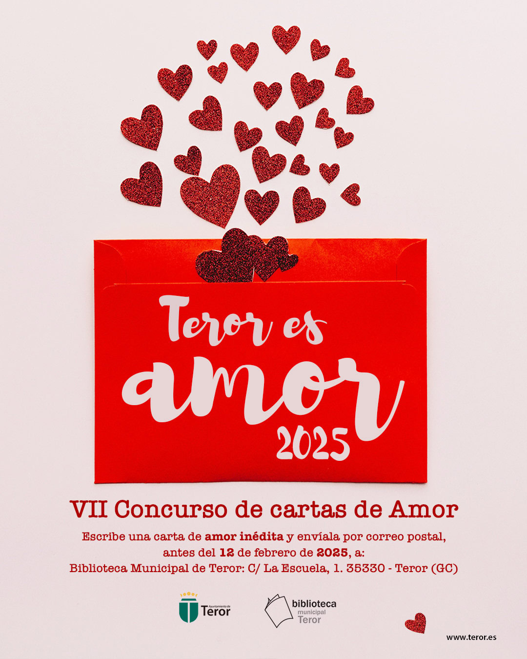 Teror convoca la 7ª edición del concurso de cartas de amor para el Día de los Enamorados