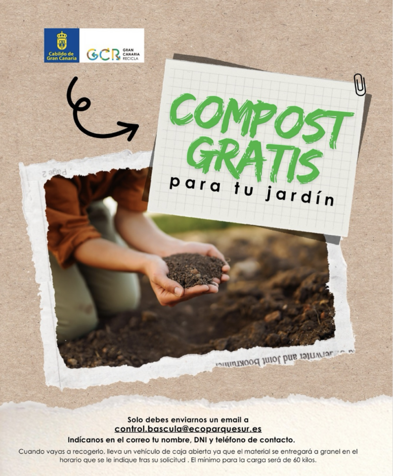 El Cabildo de Gran Canaria facilita compost gratuito para jardines