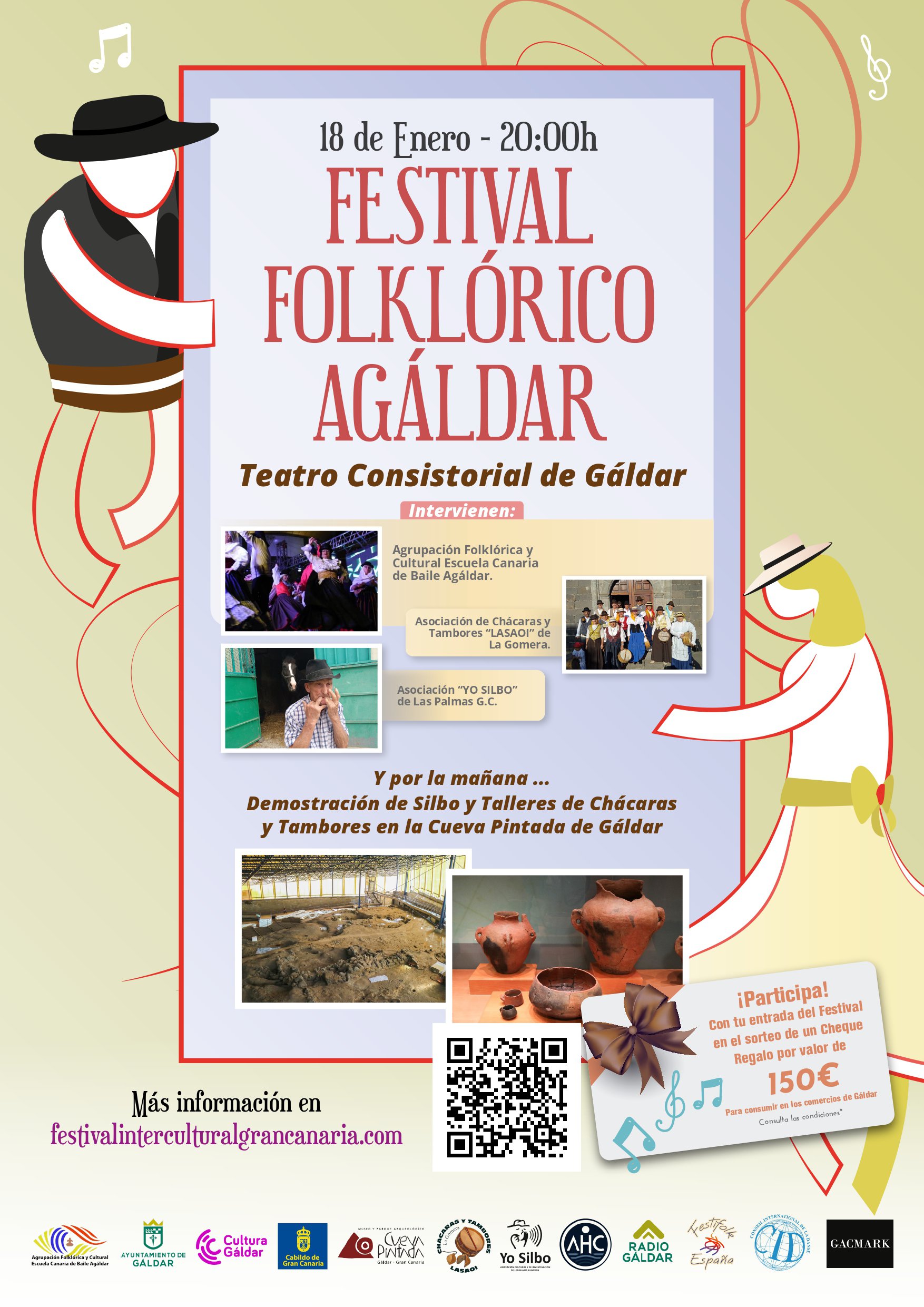 El Teatro Consistorial de Gáldar celebra este sábado el Festival Folklórico Agáldar