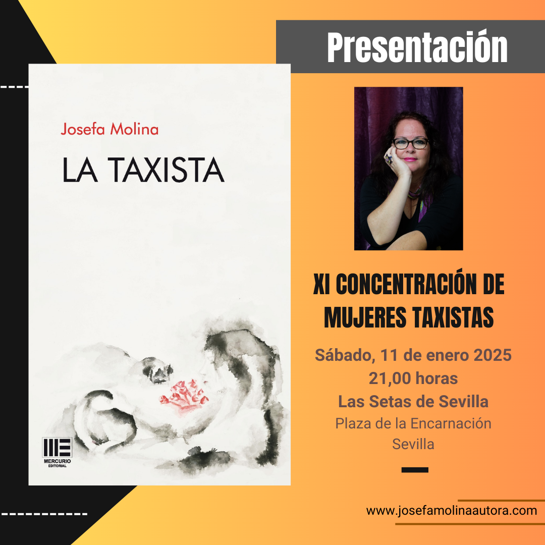 La escritora Josefa Molina presenta ‘La Taxista’ en la XI Concentración de Mujeres Taxistas de Sevilla