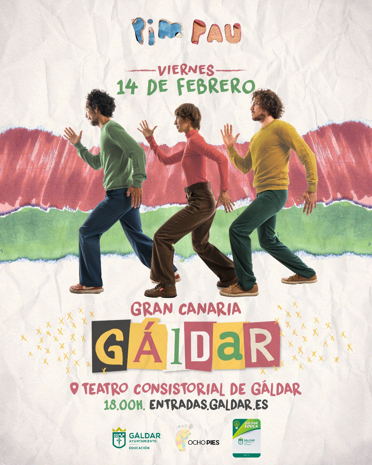 La banda musical argentina Pim Pau actuará en el Teatro Consistorial de Gáldar el 14 de febrero