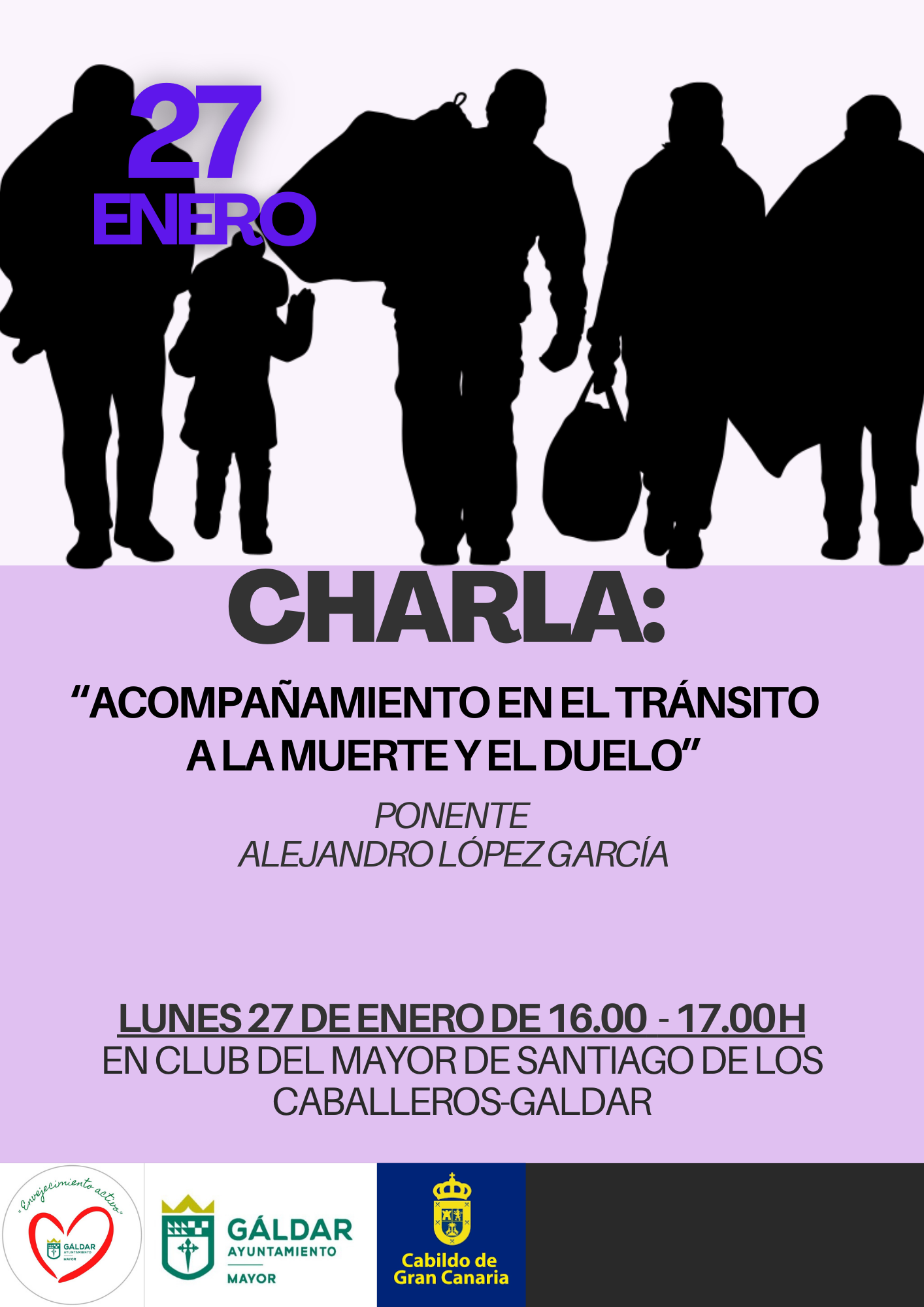 El proyecto Envejecimiento Activo organiza la charla ‘Acompañamiento en el tránsito a la muerte y el duelo’