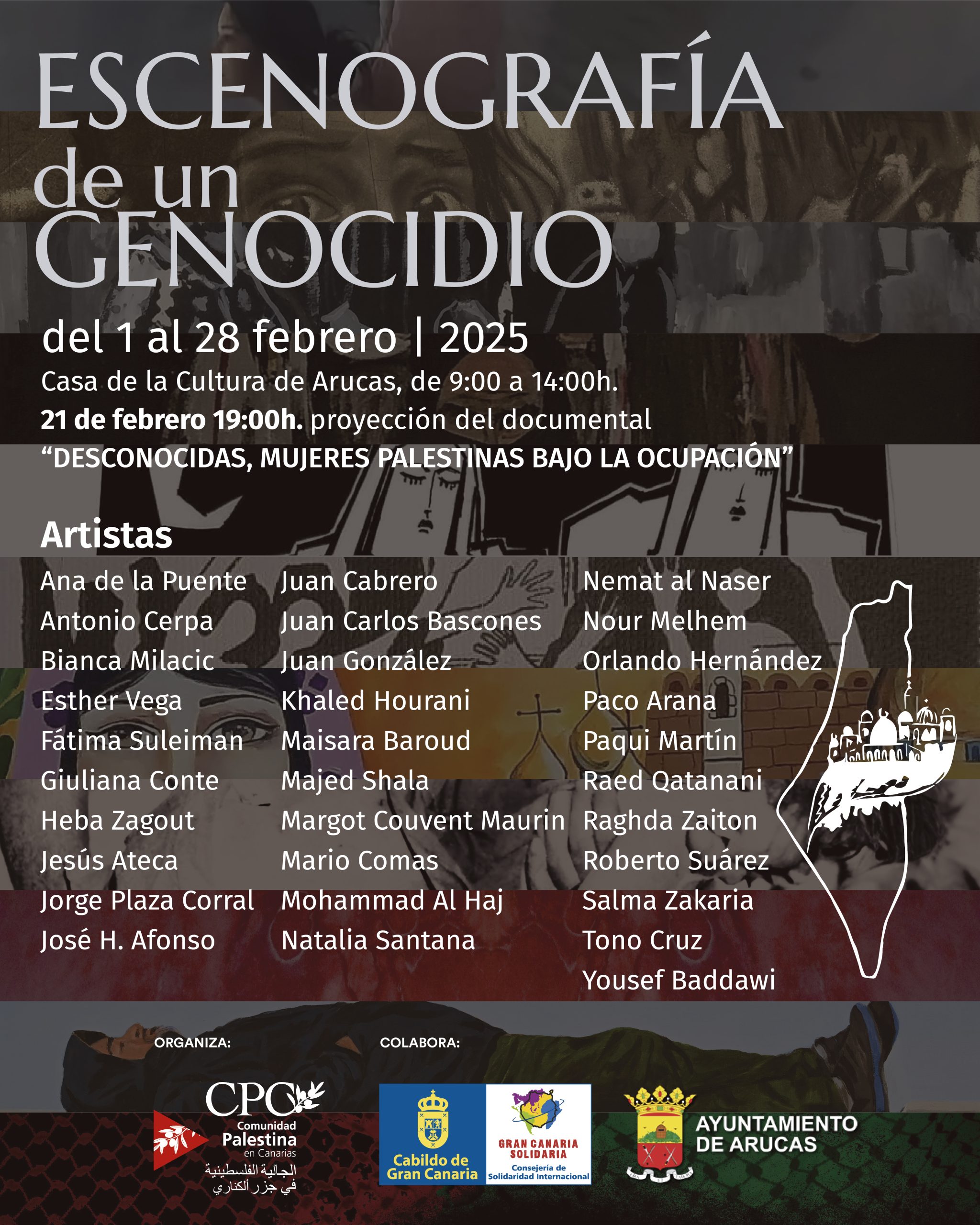 La Casa de la Cultura acoge la exposición “Escenografía de un genocidio”, dedicada a la situación en Gaza, hasta el 28 de febrero.