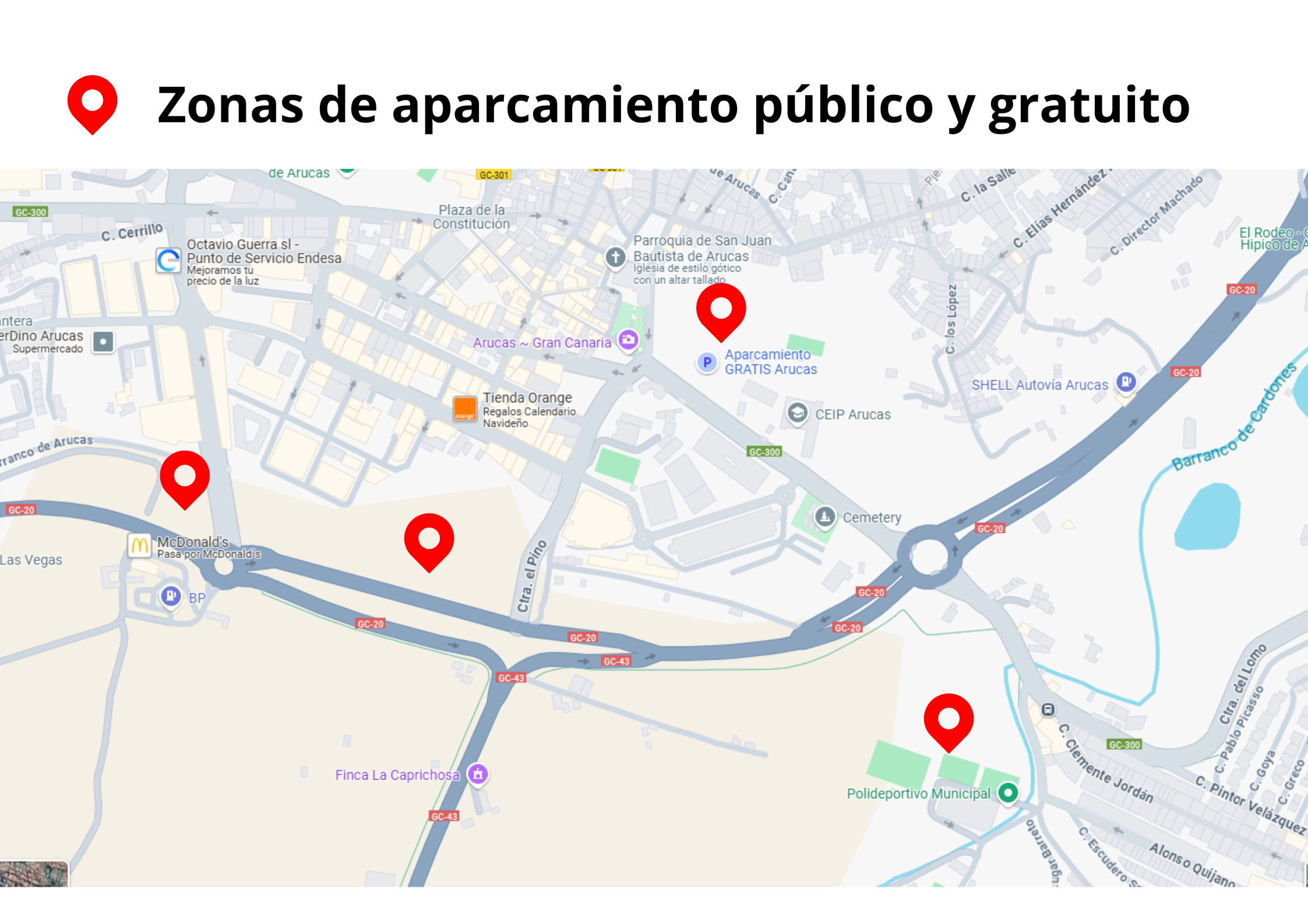 El Ayuntamiento de Arucas comunica el cierre de calles y zonas de aparcamiento para la Gran Cabalgata de Sus Majestades Los Reyes Magos de Oriente