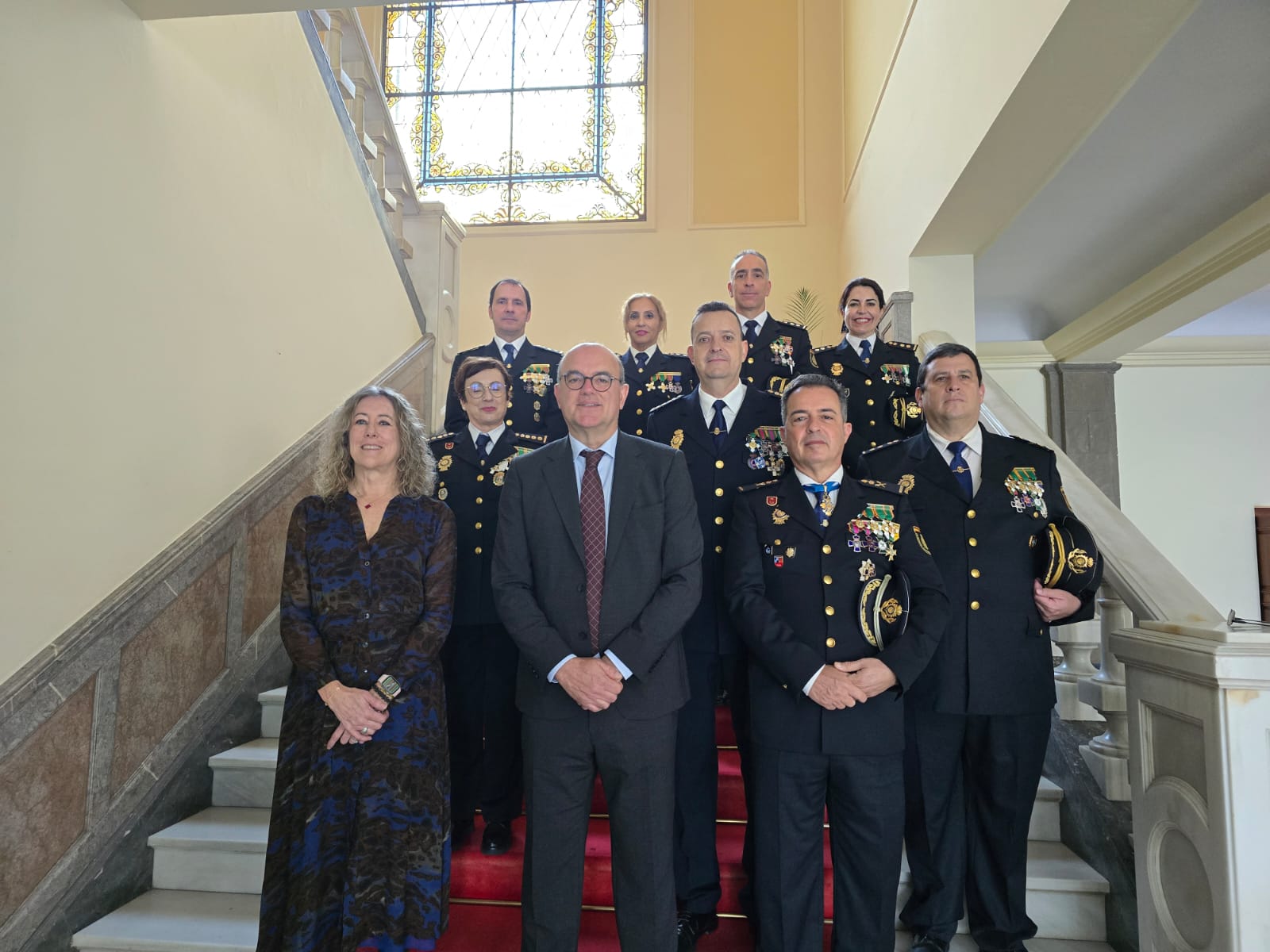 El delegado y la subdelegada del Gobierno recibieron a los cuatro nuevos comisarios de Policía Nacional de Canarias.