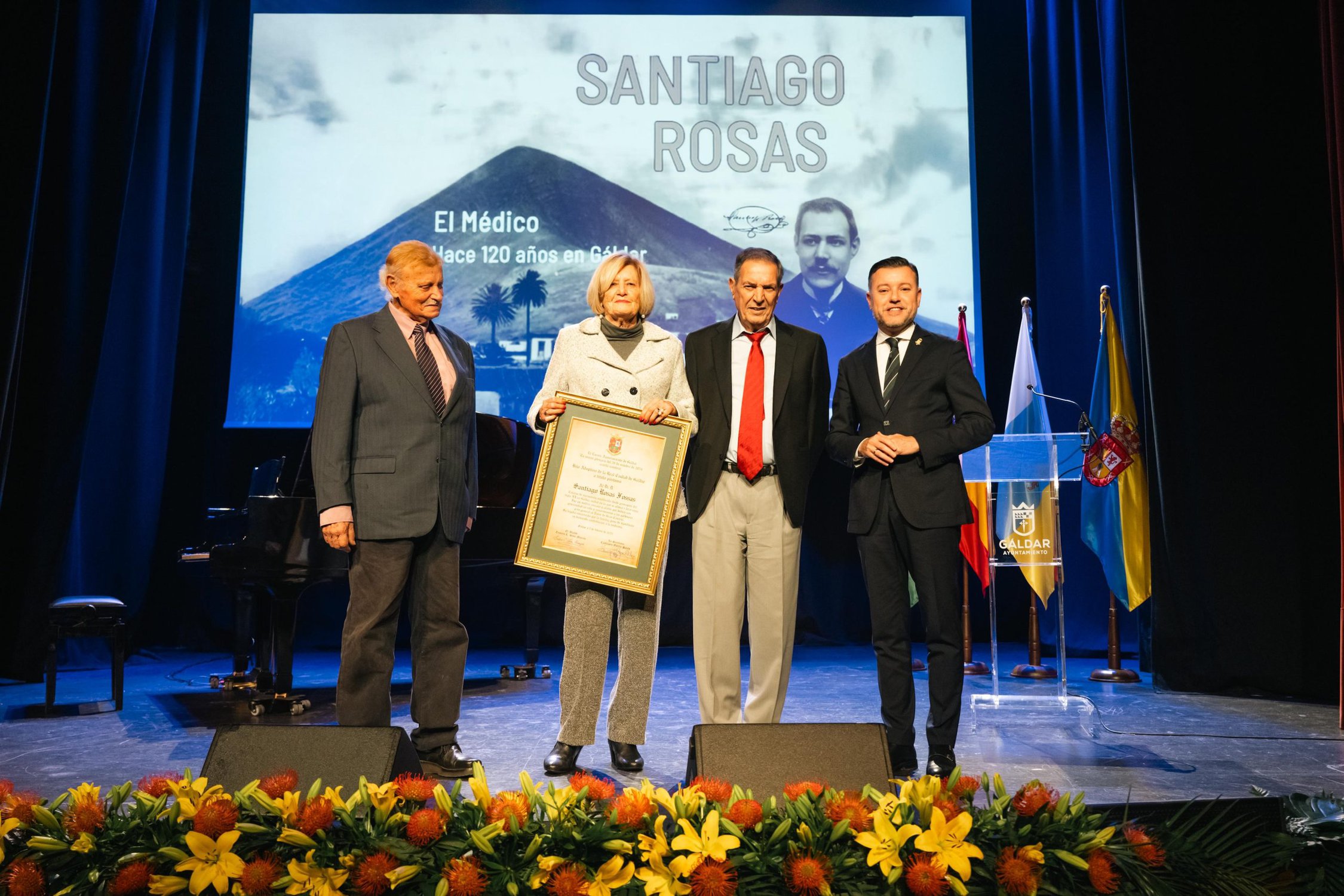 Gáldar entrega el título de Hijo Adoptivo de la Ciudad, a título póstumo, al Doctor Santiago Rosas Fossas