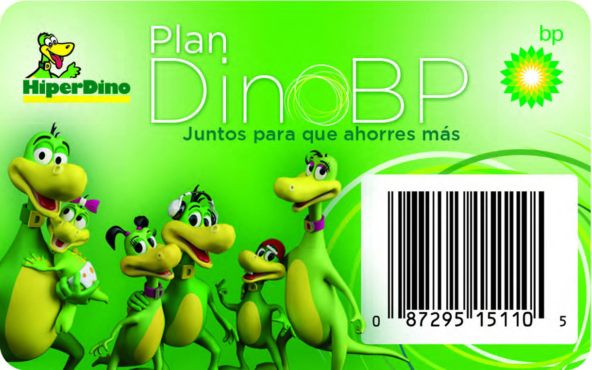 La tarjeta Plan DinoBP es completamente gratuita y está disponible en todos los establecimientos HiperDino y en las estaciones de servicio bp participantes