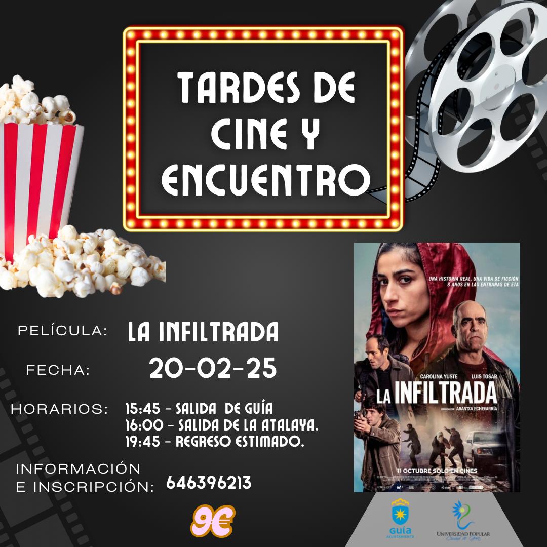 Las ‘Tardes de Cine y Encuentro’ de la Universidad Popular de Guía permitirán disfrutar este jueves de la película ‘La Infiltrada’