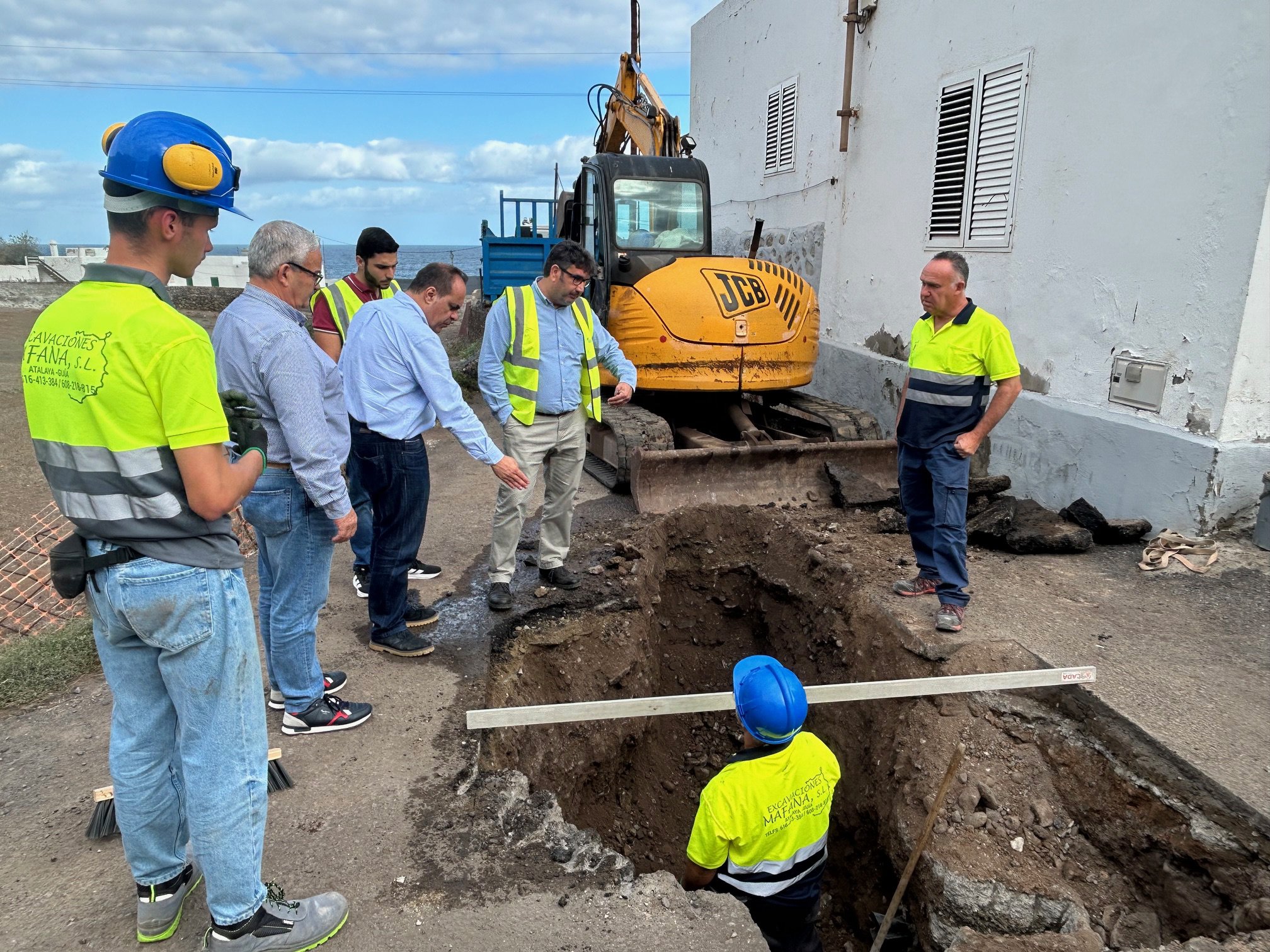 El Ayuntamiento de Guía inicia las obras de mejora del saneamiento de San Felipe incluidas en el Plan de Inversiones Hidráulicas de 1,8 millones de euros