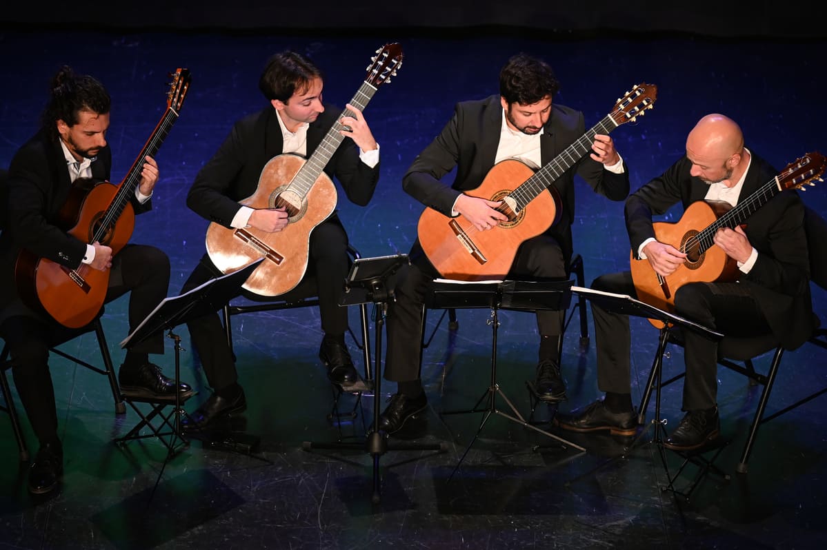 El magnífico concierto de Canary Guitar Quartet abrió el XXIX Encuentro Internacional de Guitarra Clásica Ciudad de Guía