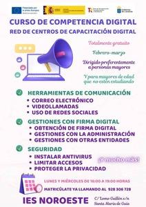 CARTEL CURSO DE COMPETENCIA DIGITAL