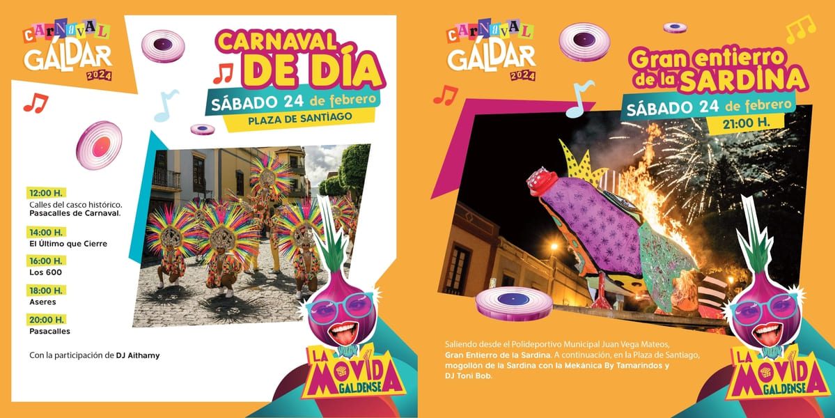‘La movida galdense’ concluye este fin de semana con noche de chirimurgas, Carnaval de Día y Entierro de la Sardina  