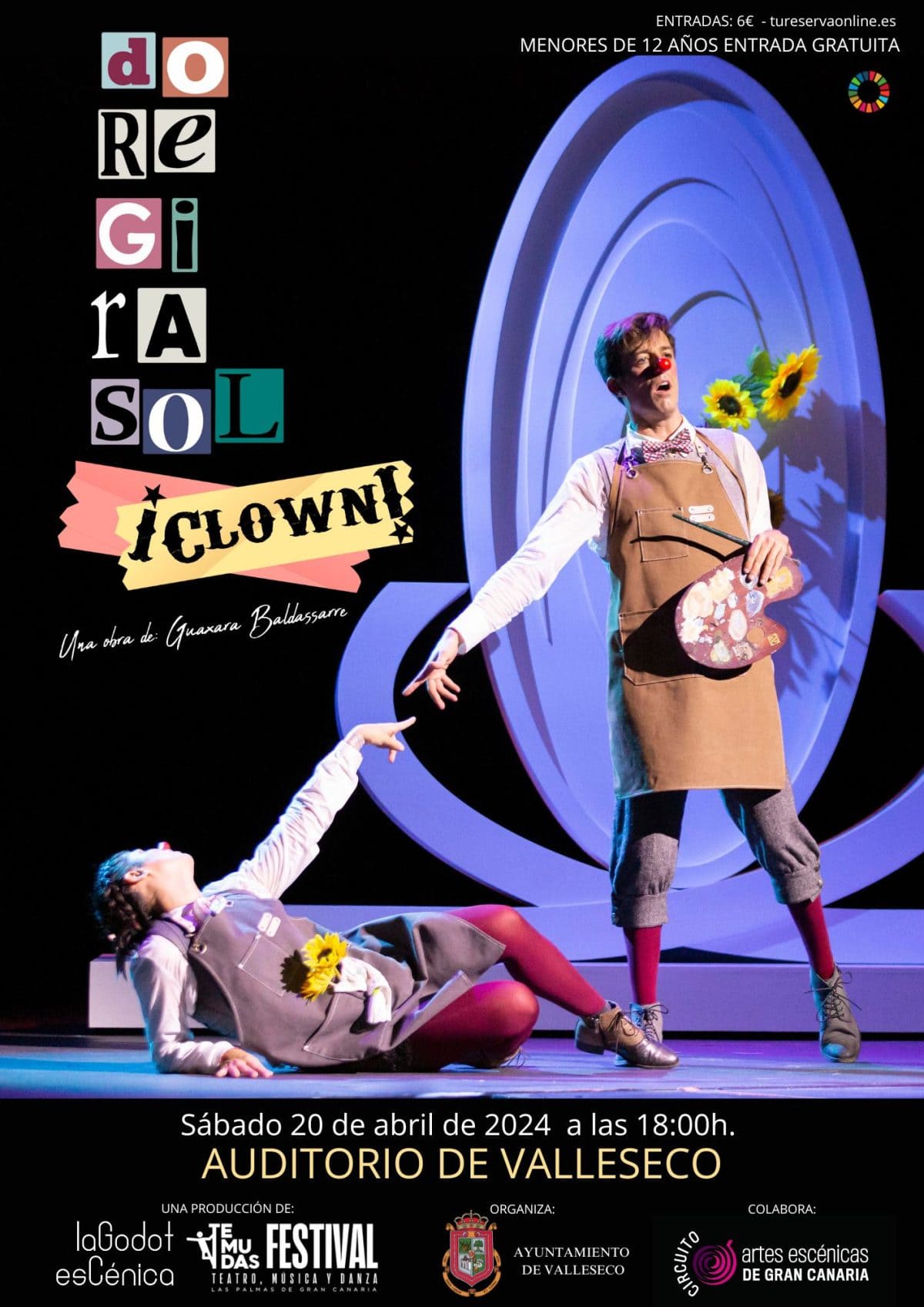 Valleseco presenta el espectáculo familiar Do Re Gi Ra Sol ¡Clown!