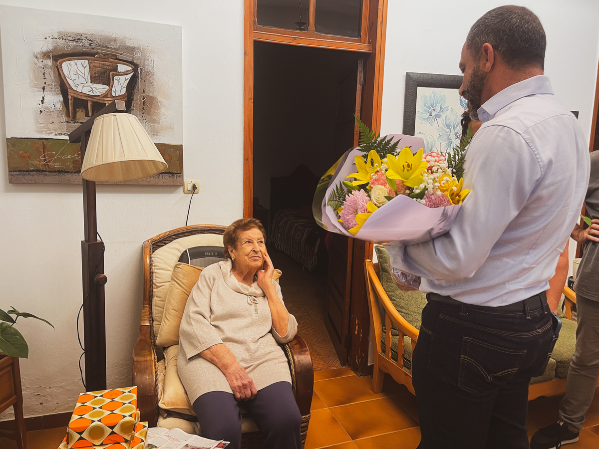Antonia Cabrera cumple 100 años en la Villa de Moya