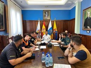 La Junta de Seguridad Local se celebro en el salon de plenos de las Casas Consistoriales