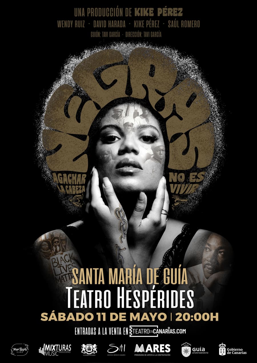 El Teatro Hespérides de Guía acoge el espectáculo ‘Negras’, la primera producción musical de Kike Pérez