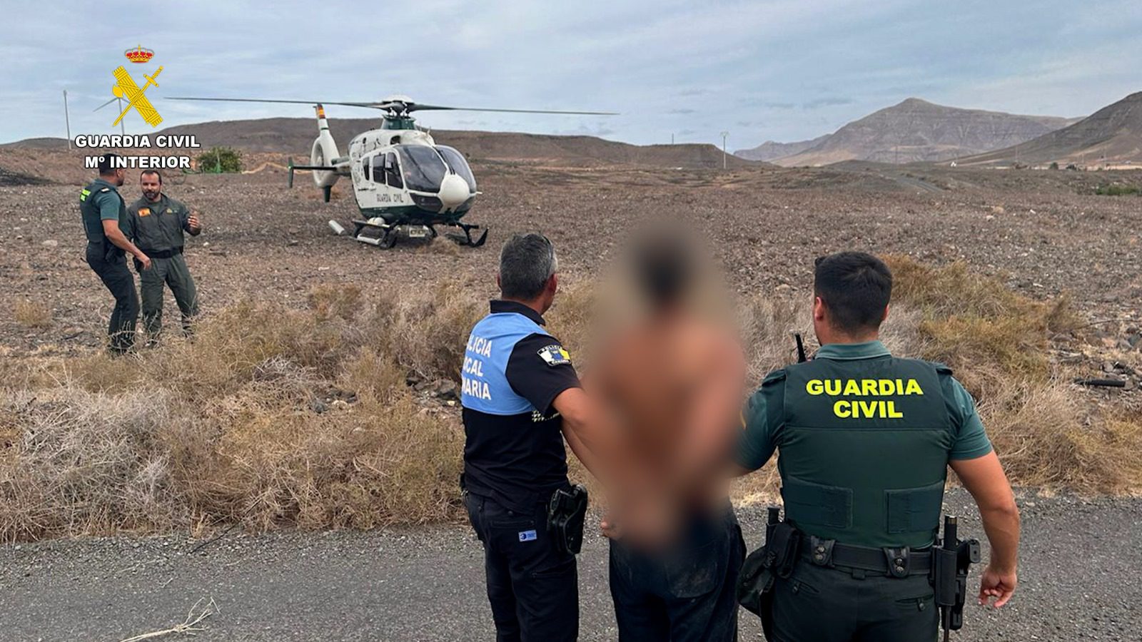 La Guardia Civil detiene en Fuerteventura al preso interno fugado del centro penitenciario de Tahiche