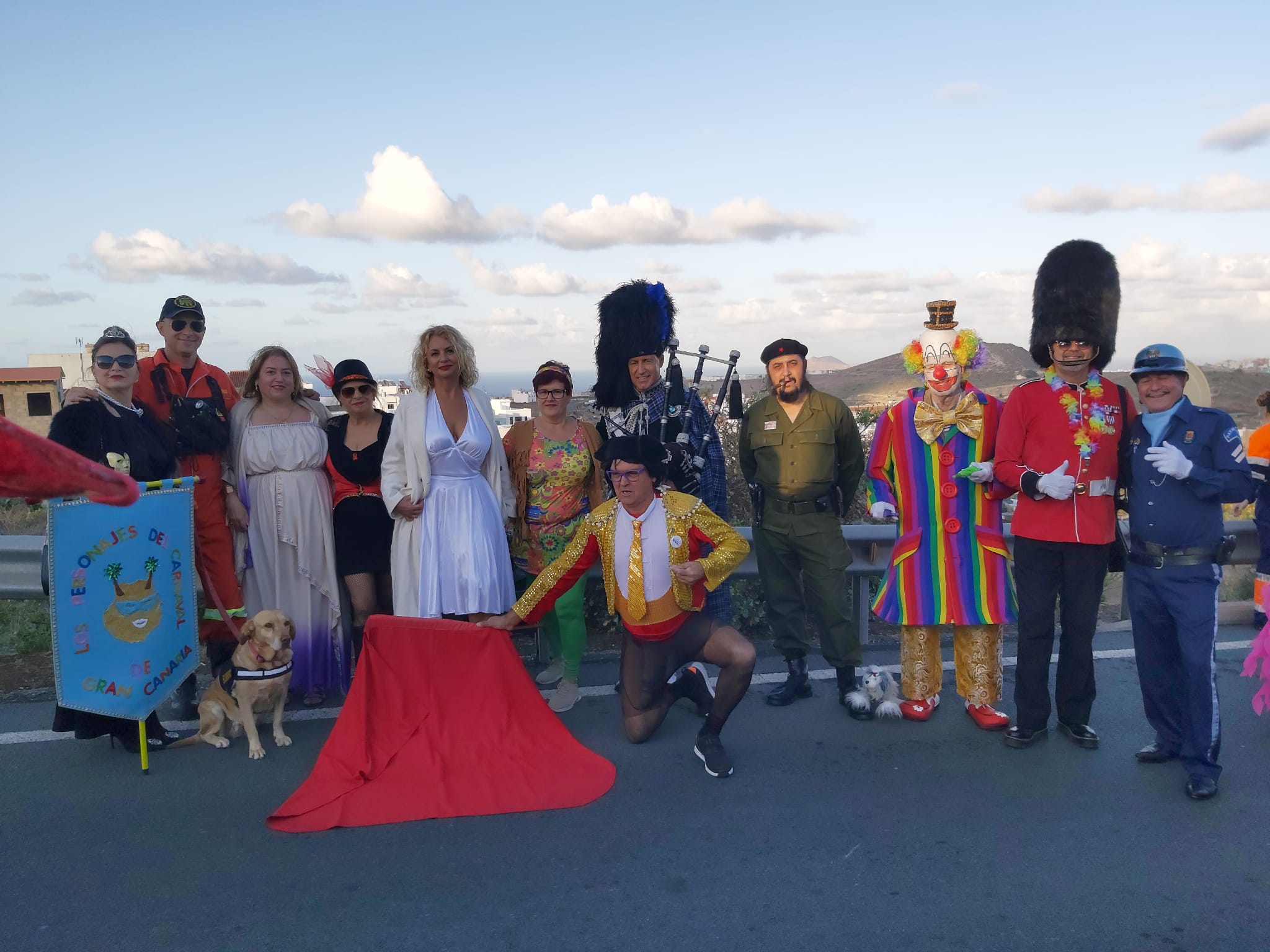Los Personajes del Carnaval de Las Palmas en el carnaval de Cardones