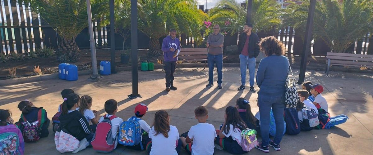 Actividad de educación ambiental en el parque Don Juan Aguiar