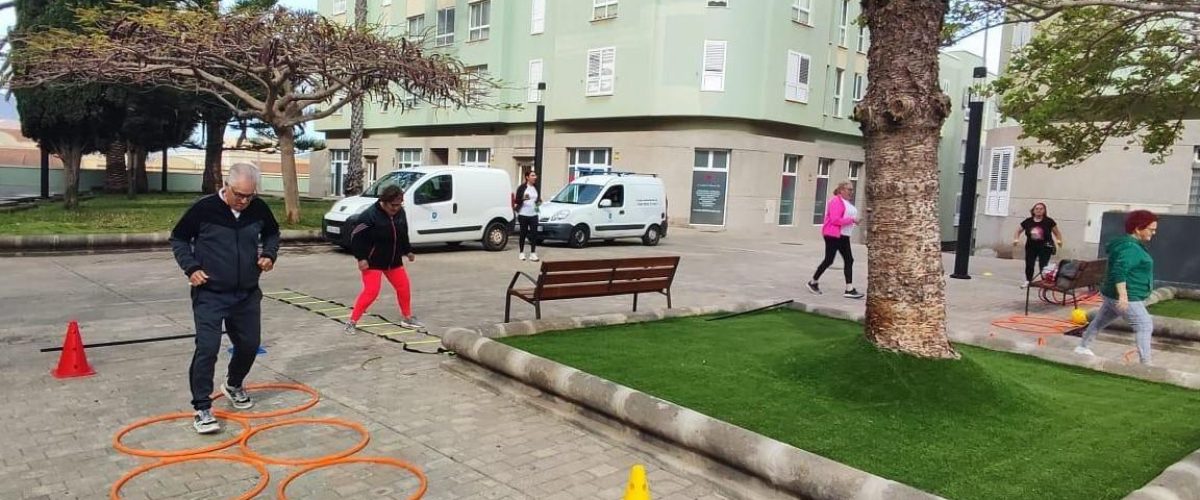 Algunos de los participantes en el taller celebrado en el parque de Las Huertas