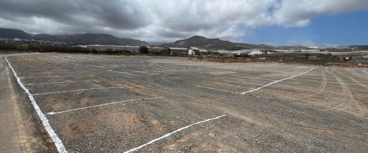 Aparcamiento habilitado en El Agujero para el Festival La Guancha