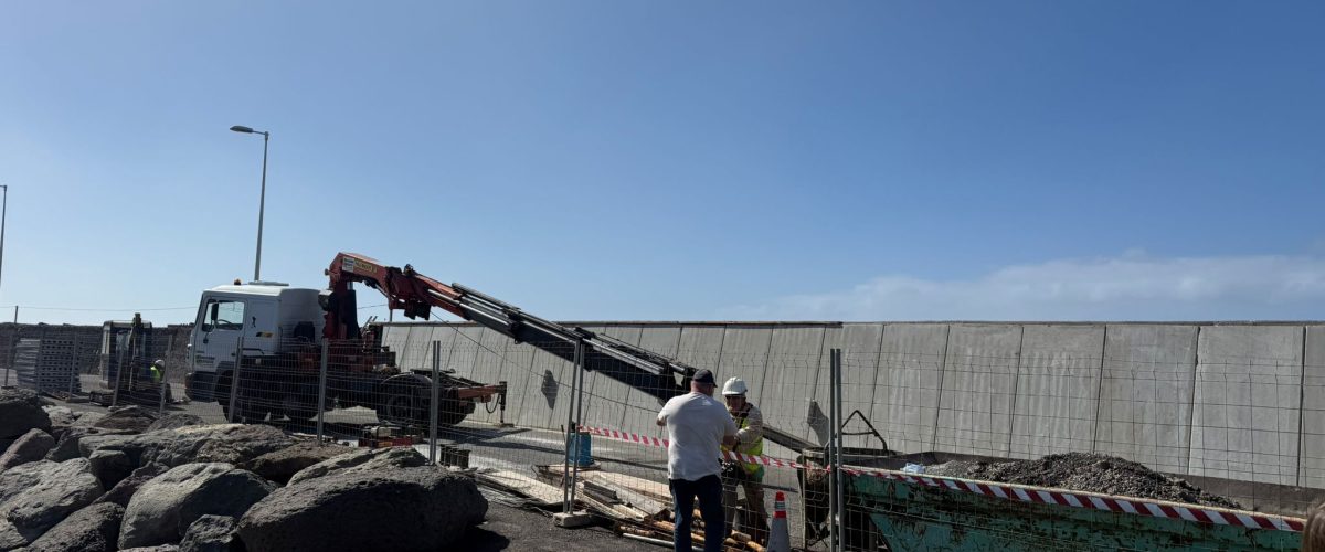 Avanzan las obras en el refugio pesquero