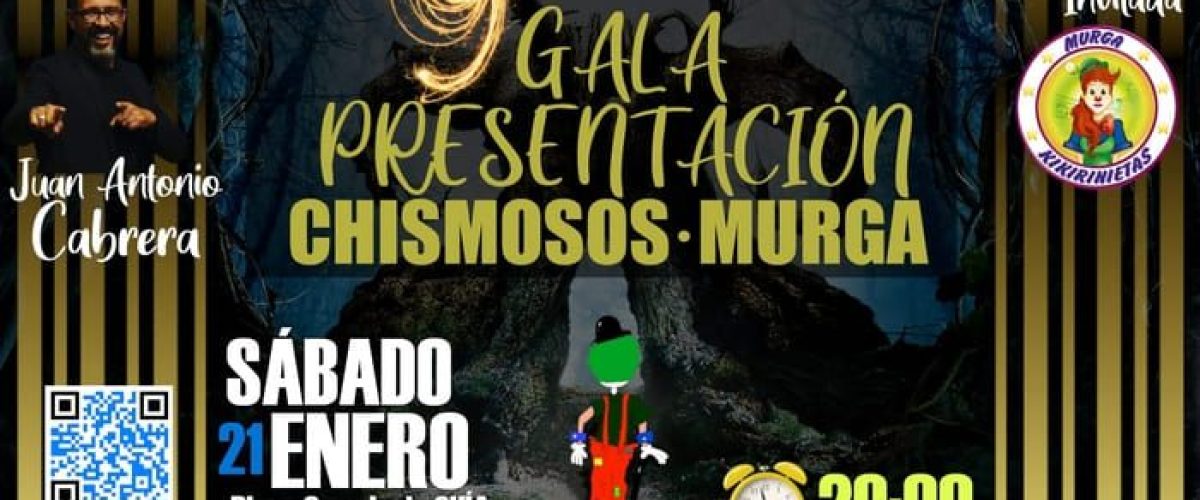 CARTEL GALA PRESENTACION LOS CHIMOSOS MURGA 1