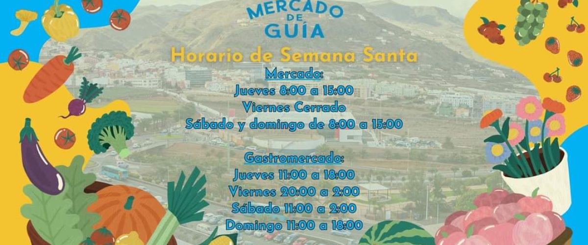 CARTEL HORARIO MERCADO SEMANA SANTA