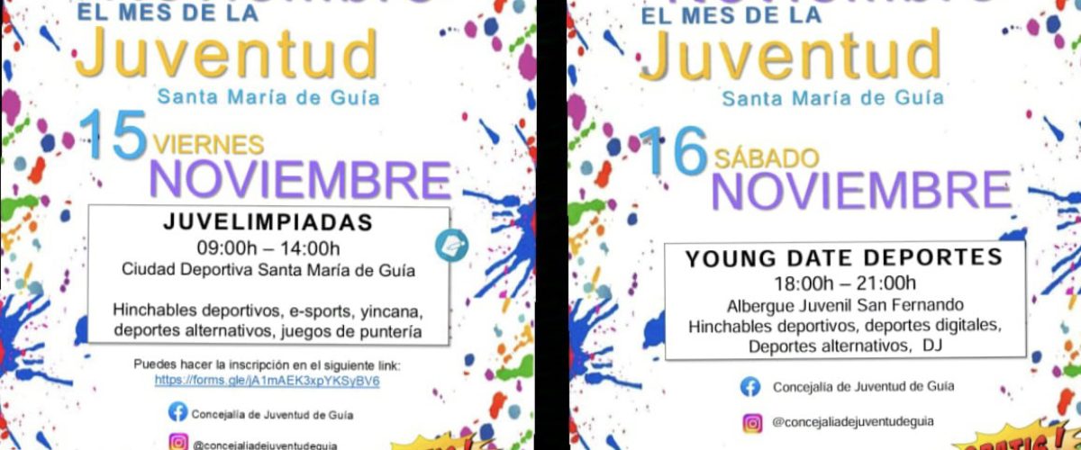 CARTEL JUVELIMPIADAS Y YOUNG DATE DEPORTES