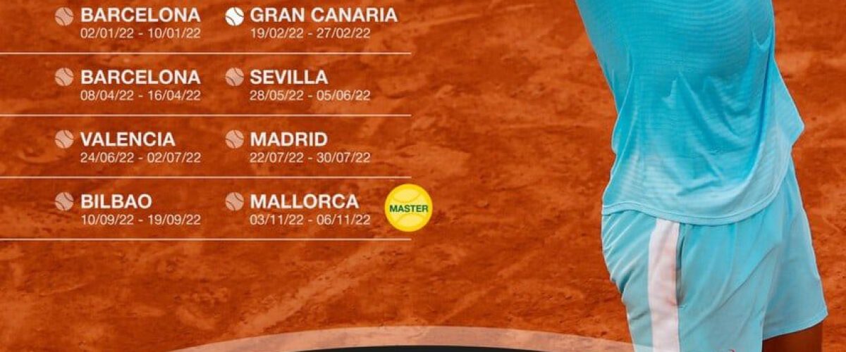 CARTEL RAFA NADAL TOUR GC 2022 mpg26012022