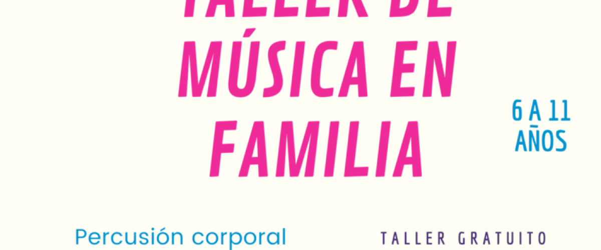 CARTEL TALLER PERCUSION CORPORAL