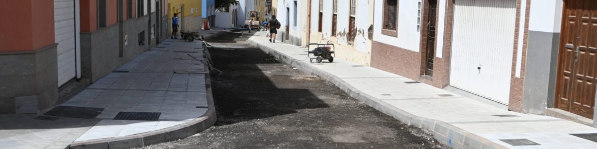 Calle Doramas en obras