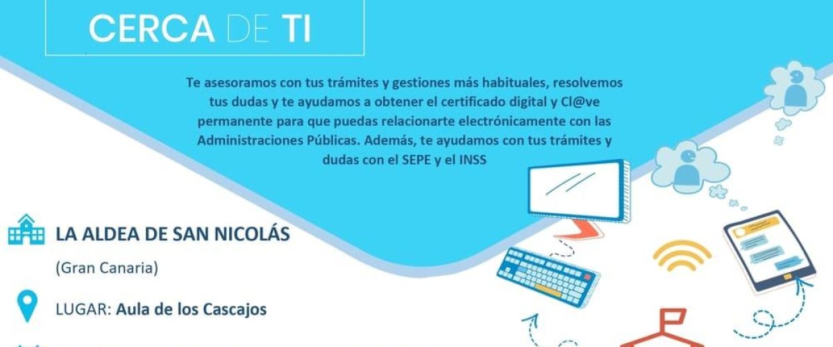 Cartel Administracion cerca de ti La Aldea