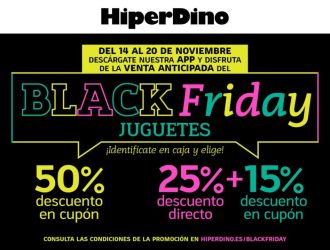 Cartel Black Friday HiperDino - 14 al 20 de noviembre