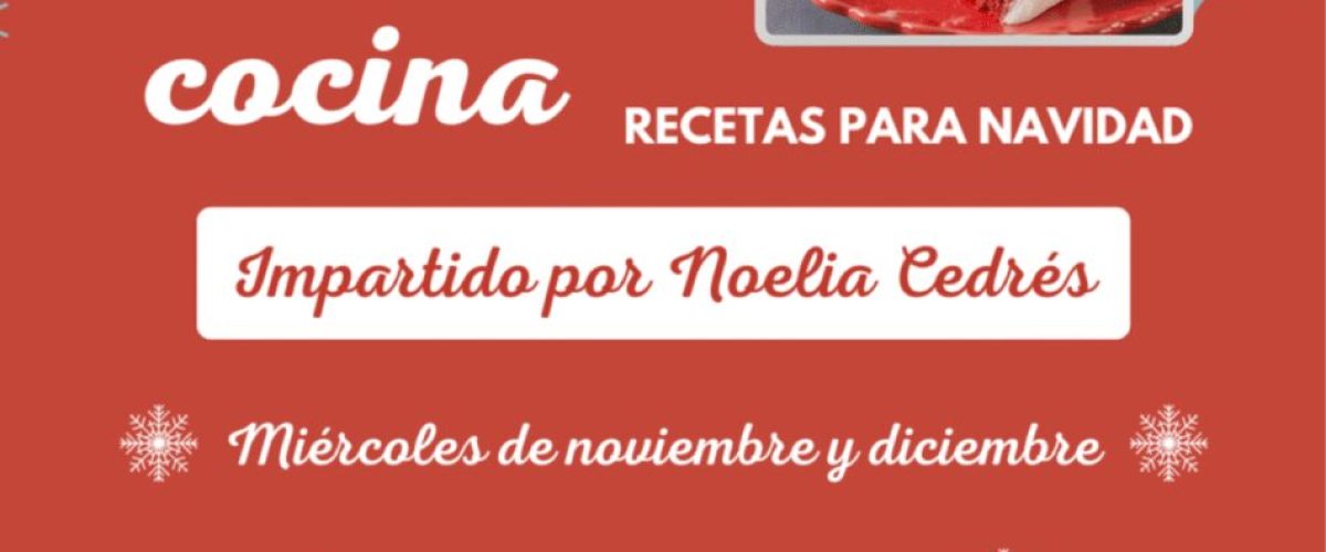 Cartel Curso Cocina Navidad