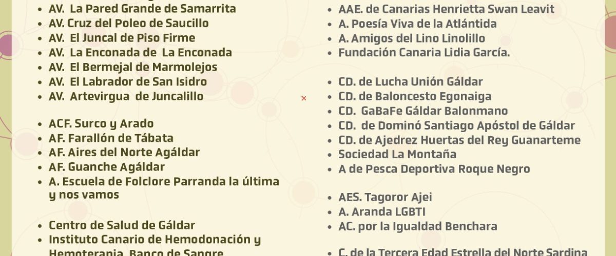 Cartel Encuentro Asociaciones