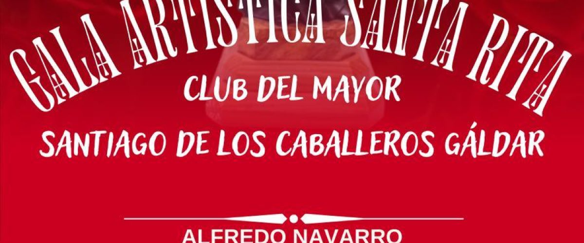 Cartel de Gala Artística Santa Rita