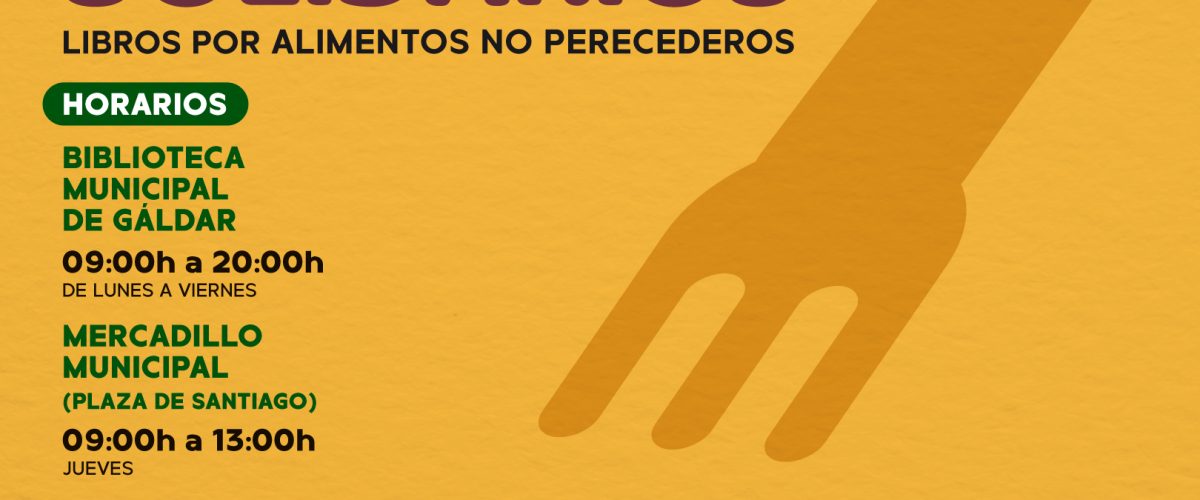 Cartel de Libros Solidarios