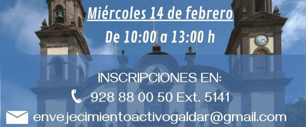 Cartel de la visita a Guia