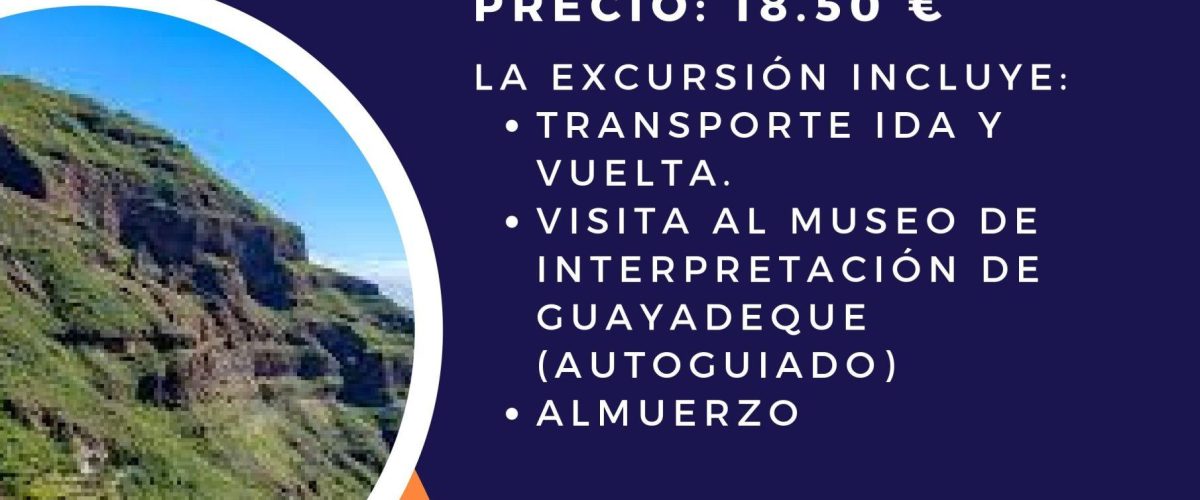 Cartel excursión Guayadeque