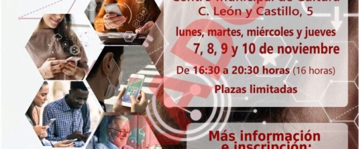 Cartel taller Competencias digitales para relacionarte con tu Ayuntamiento scaled