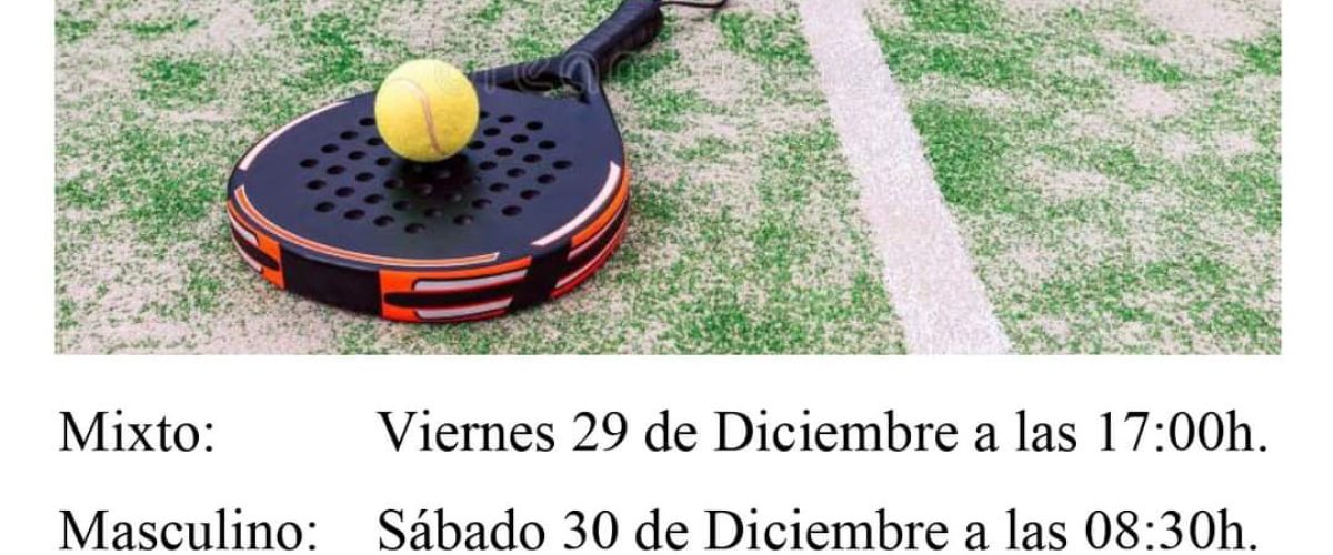 Cartel torneo padel La Aldea de San Nicolas